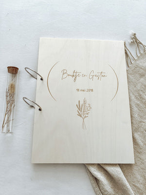 Houten gastenboek - yourlittlefamily-nl -