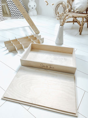 Raster voor houten speel- en sorteerbak - yourlittlefamily-nl -