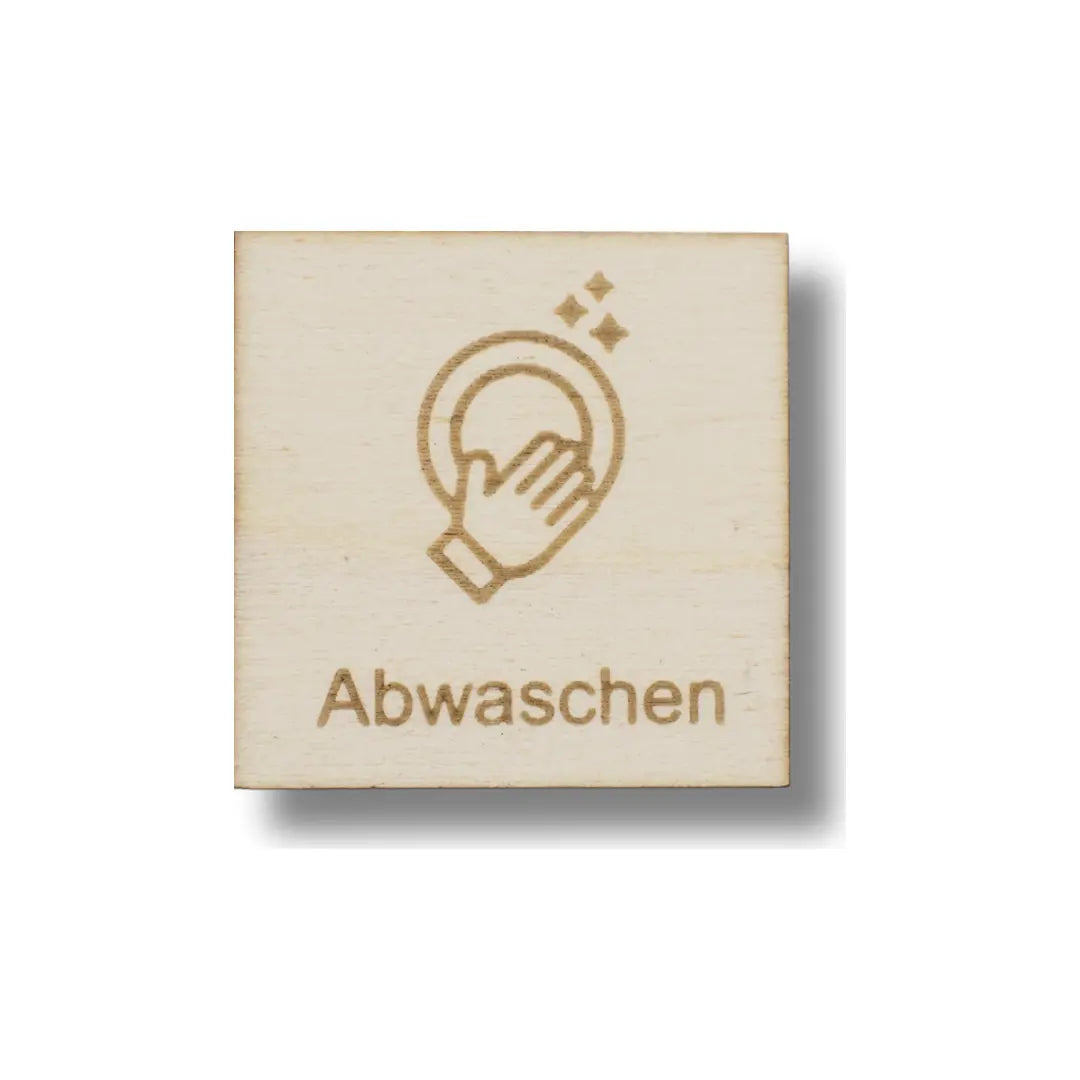 Piktogramm Abwaschen – Haushaltsaufgaben sichtbar machen