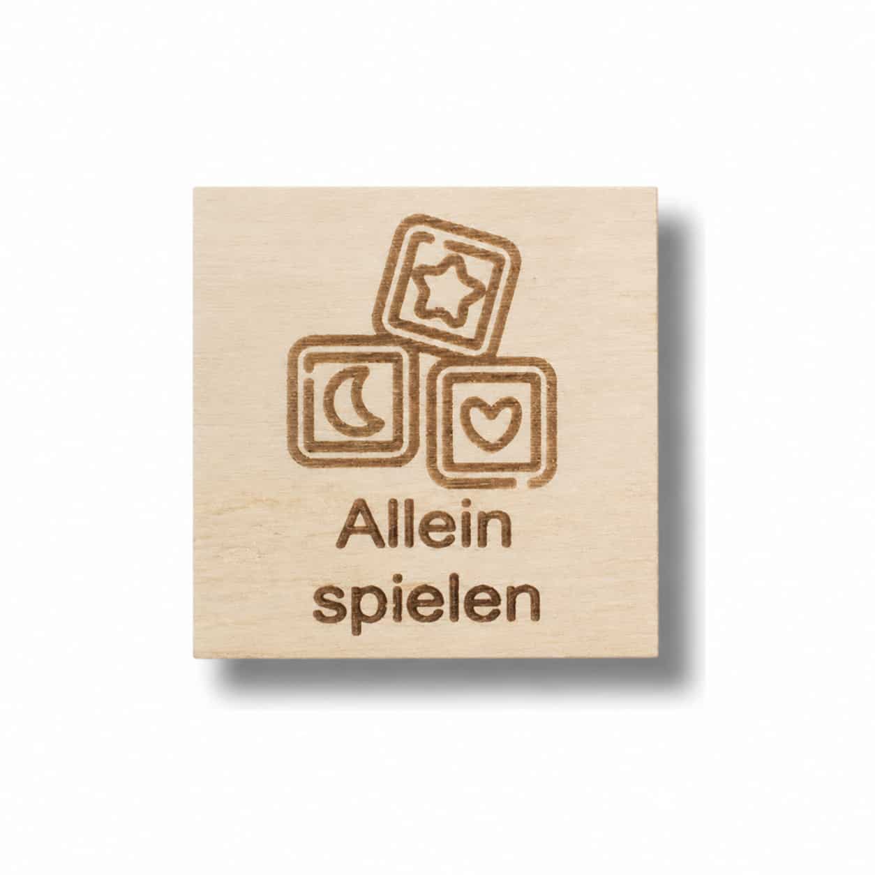 Piktogramm Allein spielen – Selbstständigkeit fördern