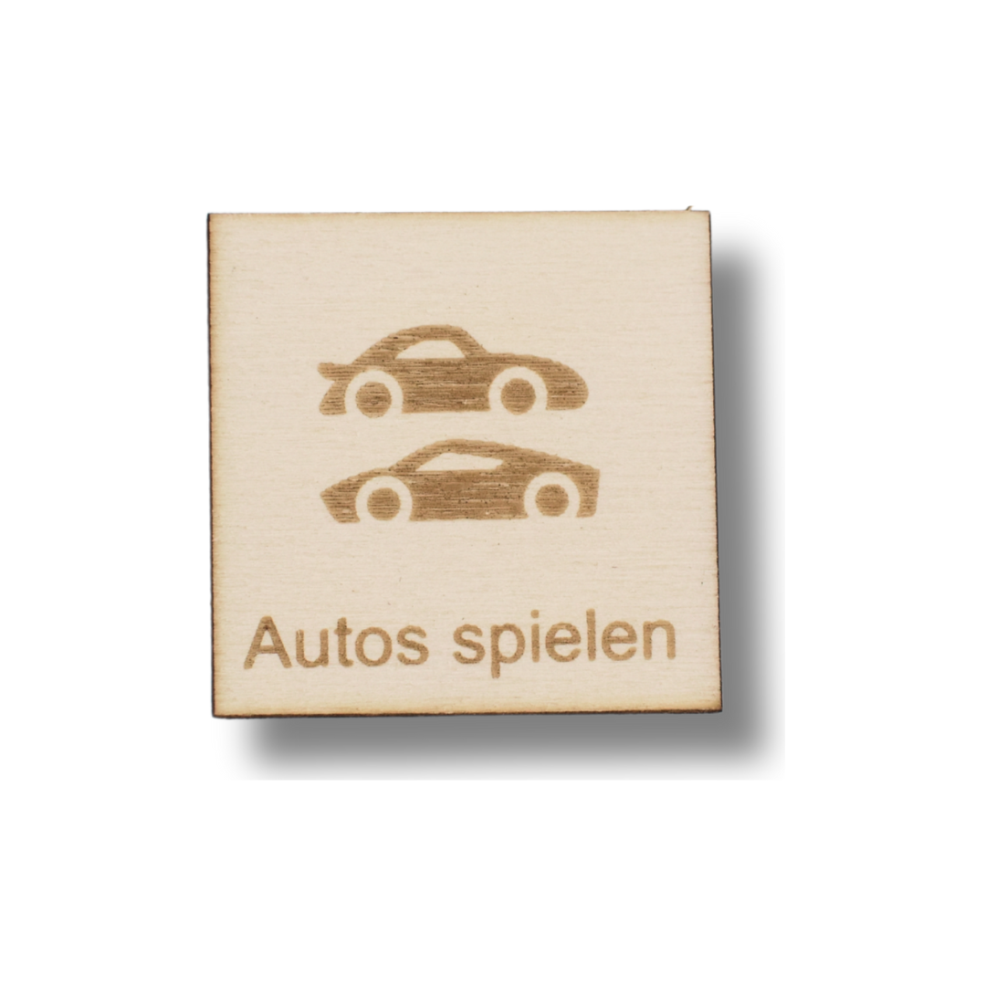Piktogramm Autos spielen