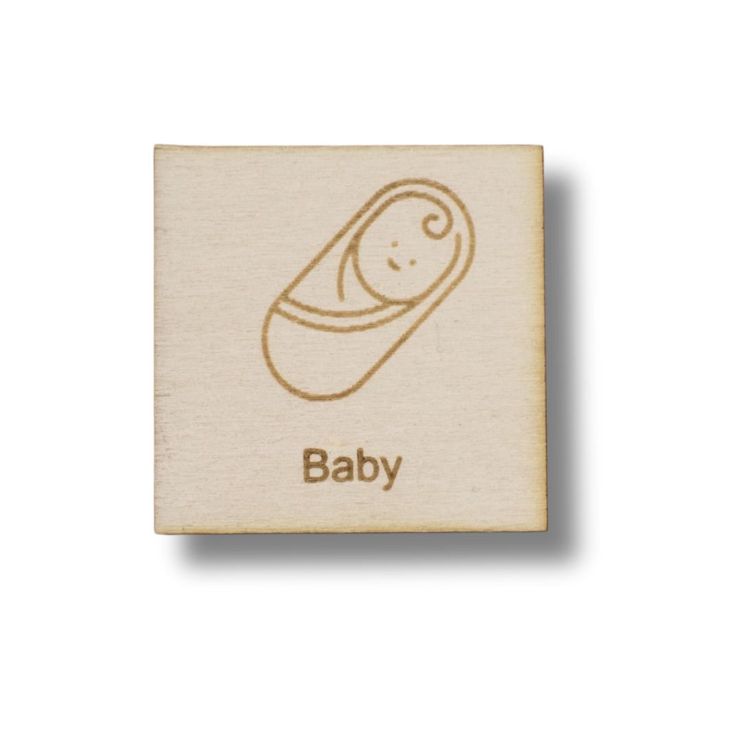 Piktogramm Baby (mit Name)