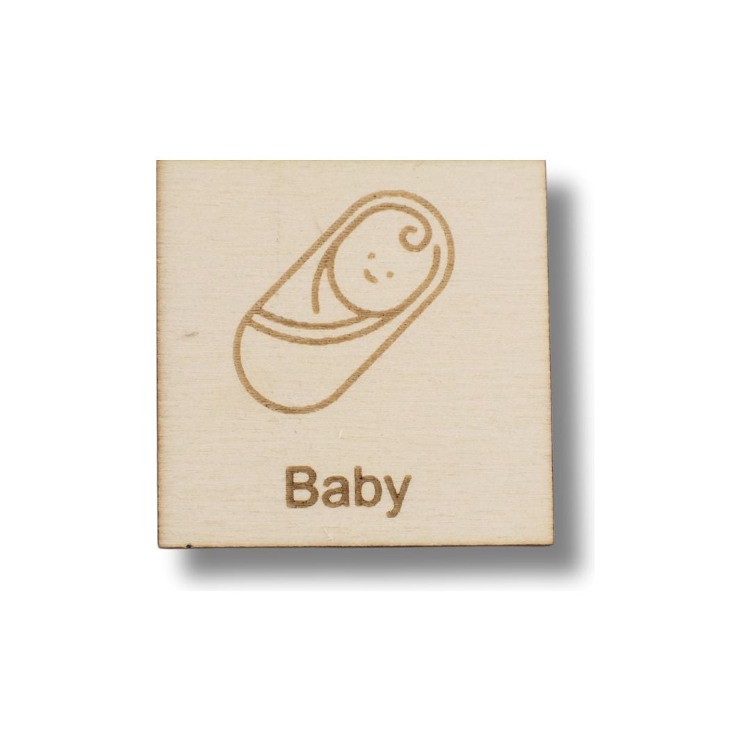 Piktogramm Baby (mit Name)