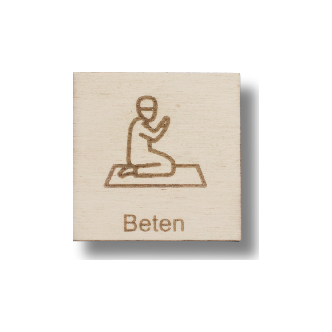 Piktogramm Beten (knien)