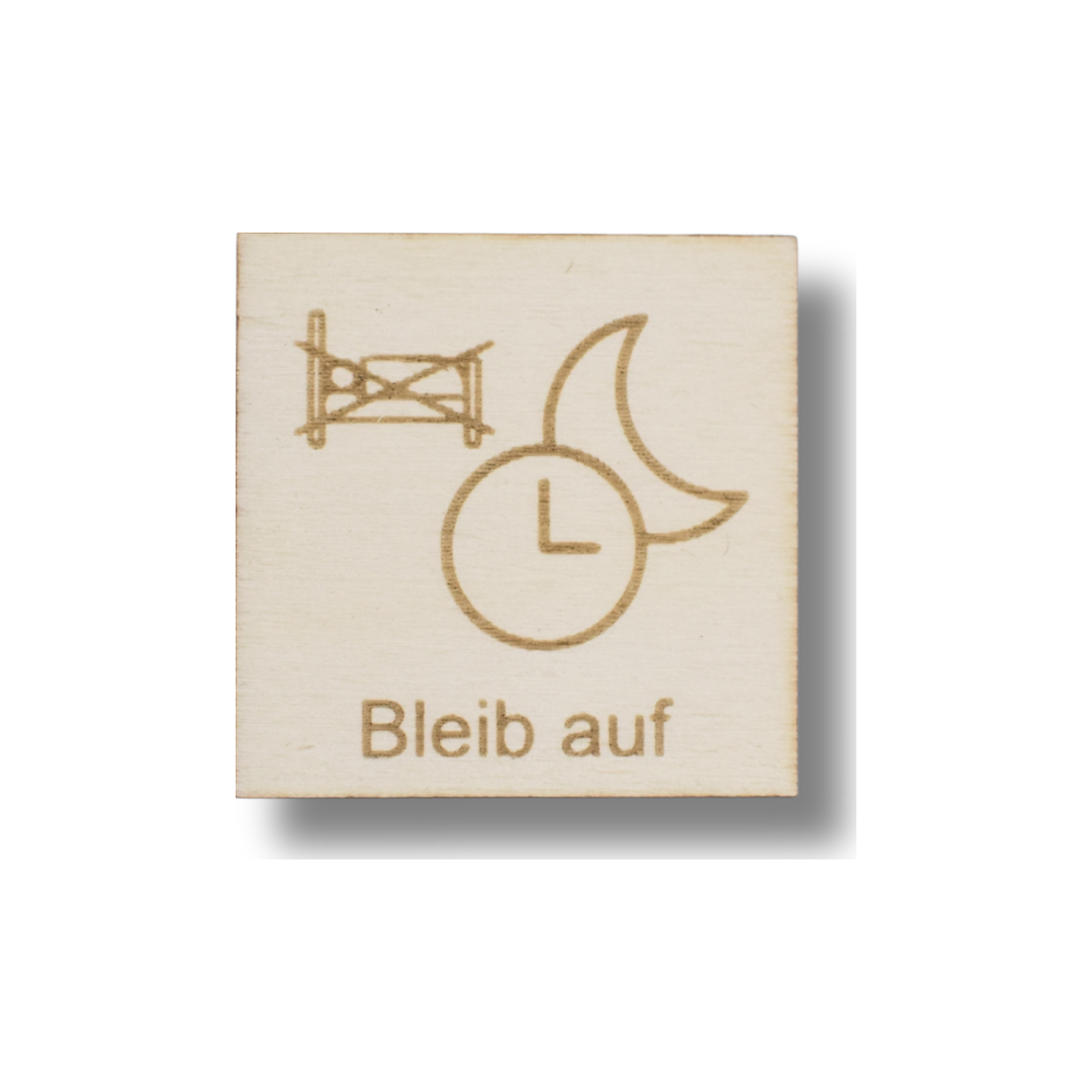 Piktogramm Bleib auf