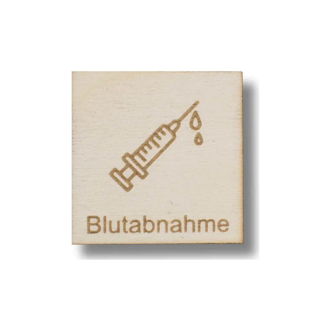 Piktogramm Blutabnahme – Vorbereitung und Sicherheit für Kinder