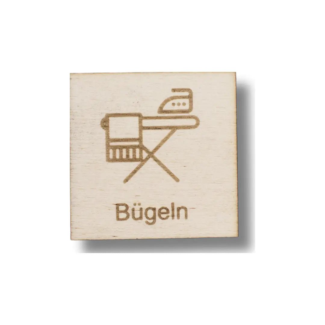 Piktogramm Bügeln – Haushaltsaufgaben sichtbar machen