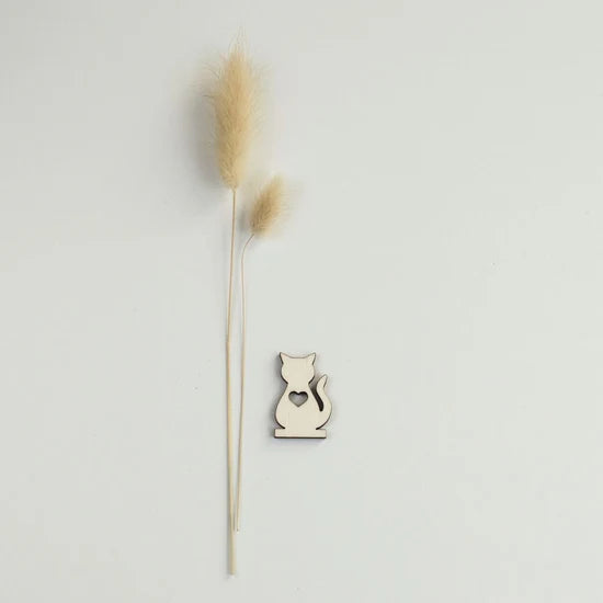 Hölzerne Katze (3 cm)