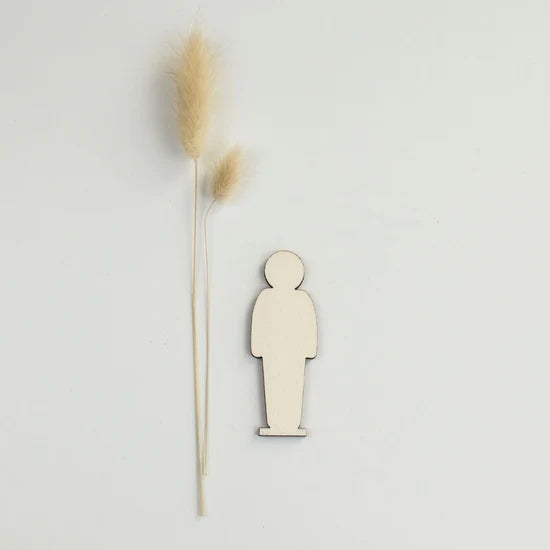 Hölzerne Männerfigur – erwachsene Figur (7,5 cm)