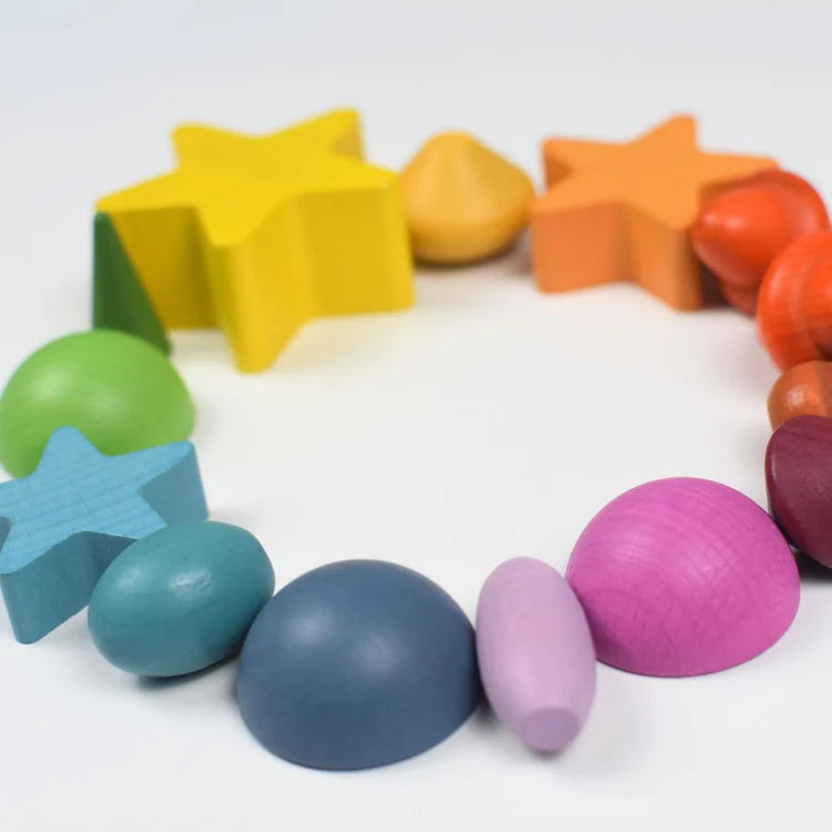 Bunte Holz-Spielset – Endlose Kreativität und Spielspaß