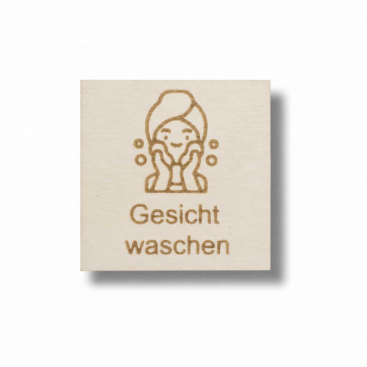Piktogramm Gesicht waschen
