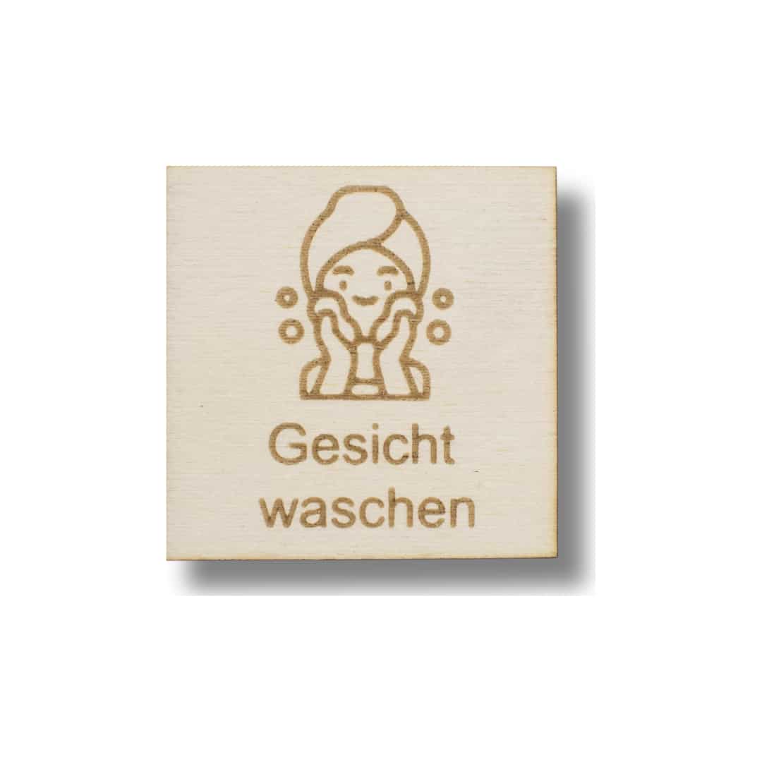 Piktogramm Gesicht waschen