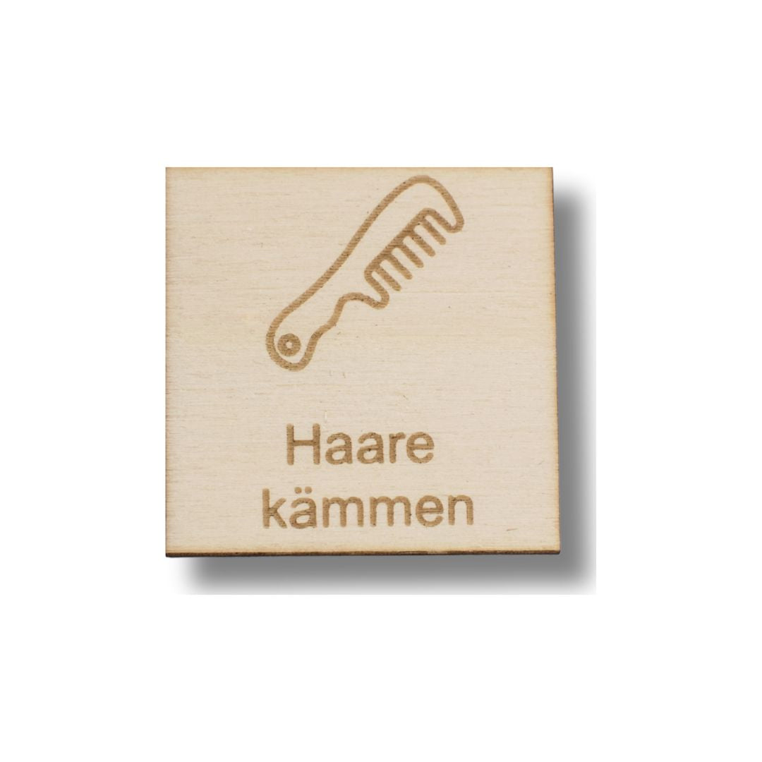 Piktogramm Haare kämmen