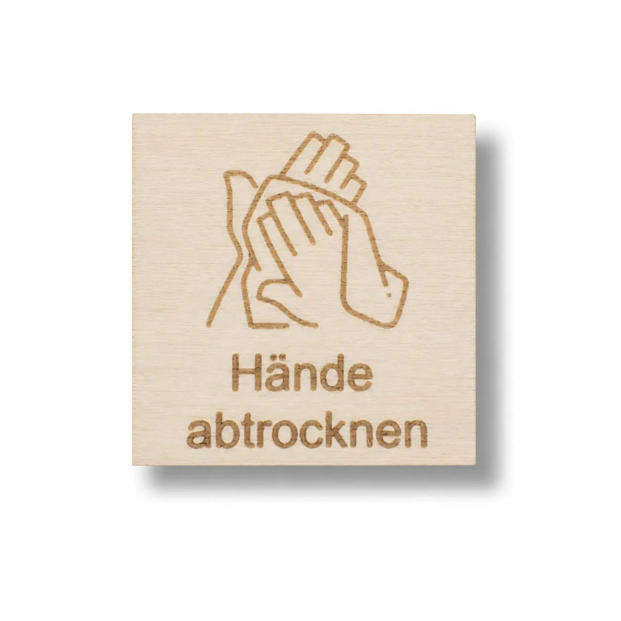 Piktogramm Hände abtrocknen