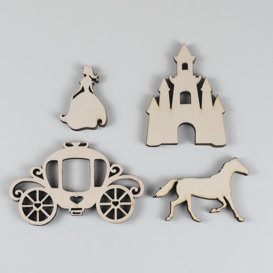Holz-Prinzessinnenfiguren