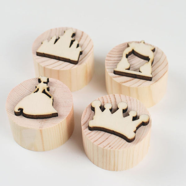 Holzstempel für kinetischen Sand und Knete