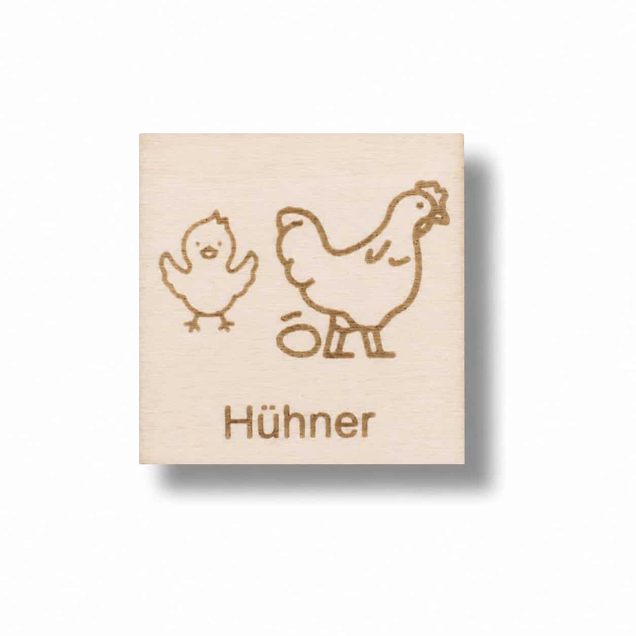 Piktogramm Hühner – Tiere im Alltag sichtbar machen