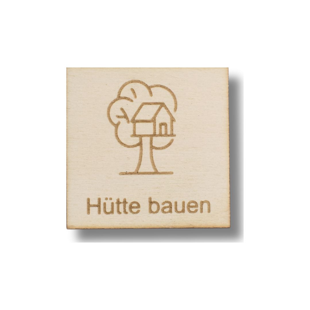 Piktogramm Hütte bauen