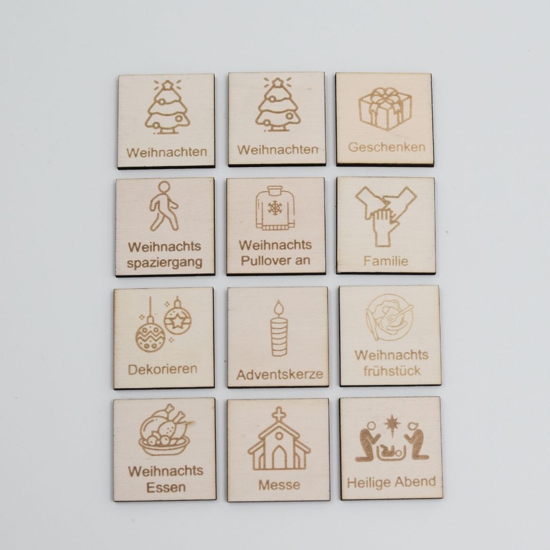 Weihnachten Piktogramme