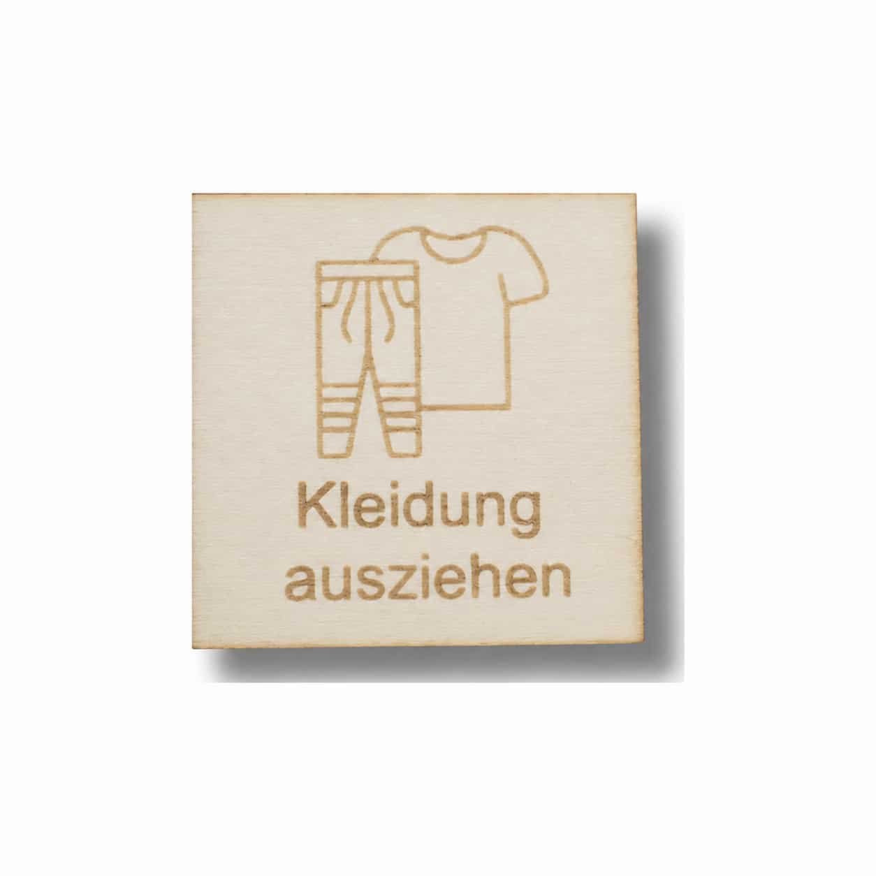 Piktogramm Kleidung ausziehen