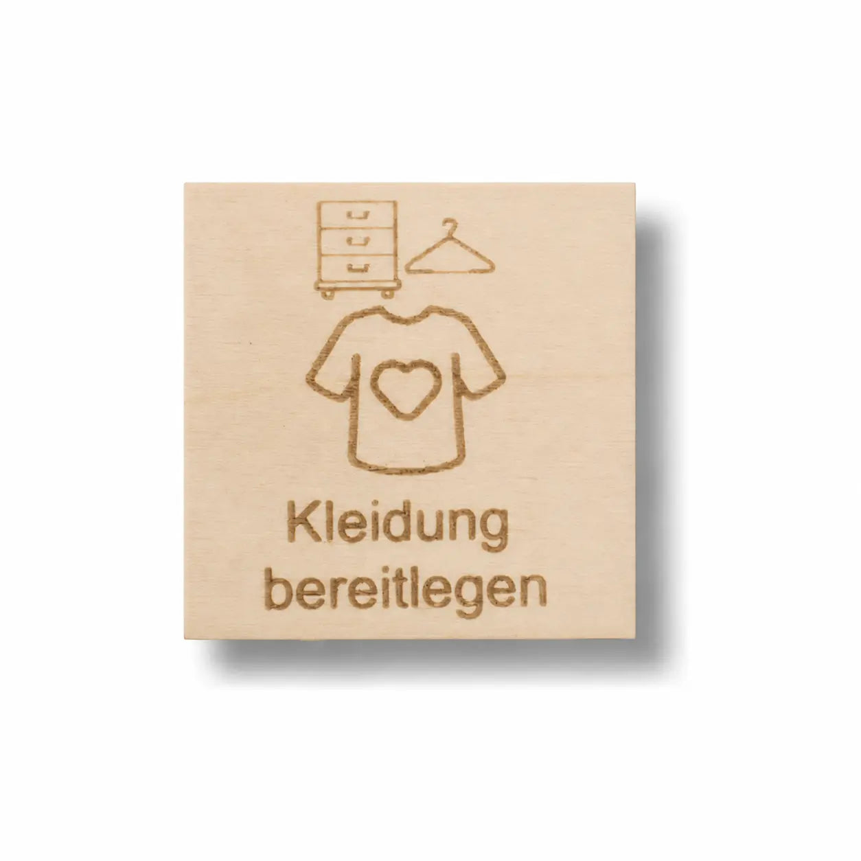 Piktogramm Kleidung bereitlegen