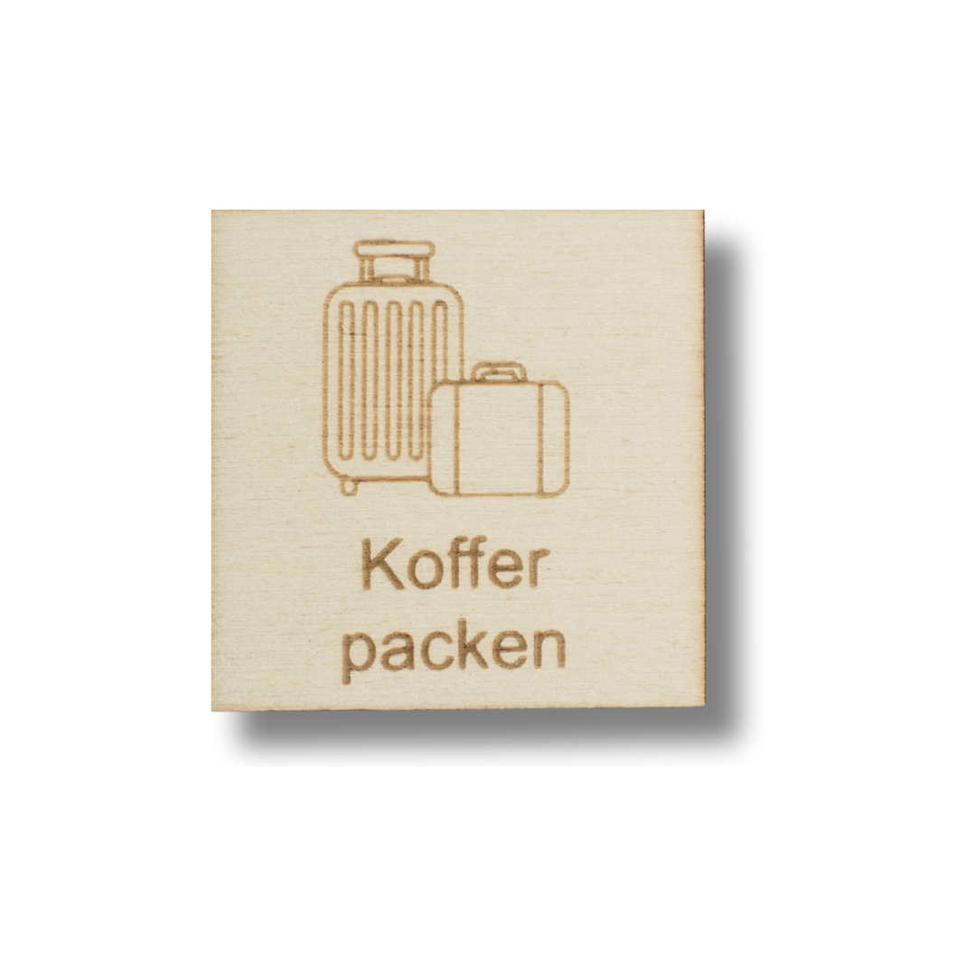 Piktogramm Koffer packen
