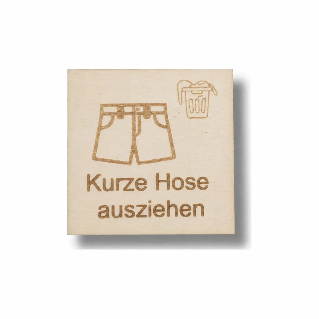 Piktogramm Kurze Hose ausziehen