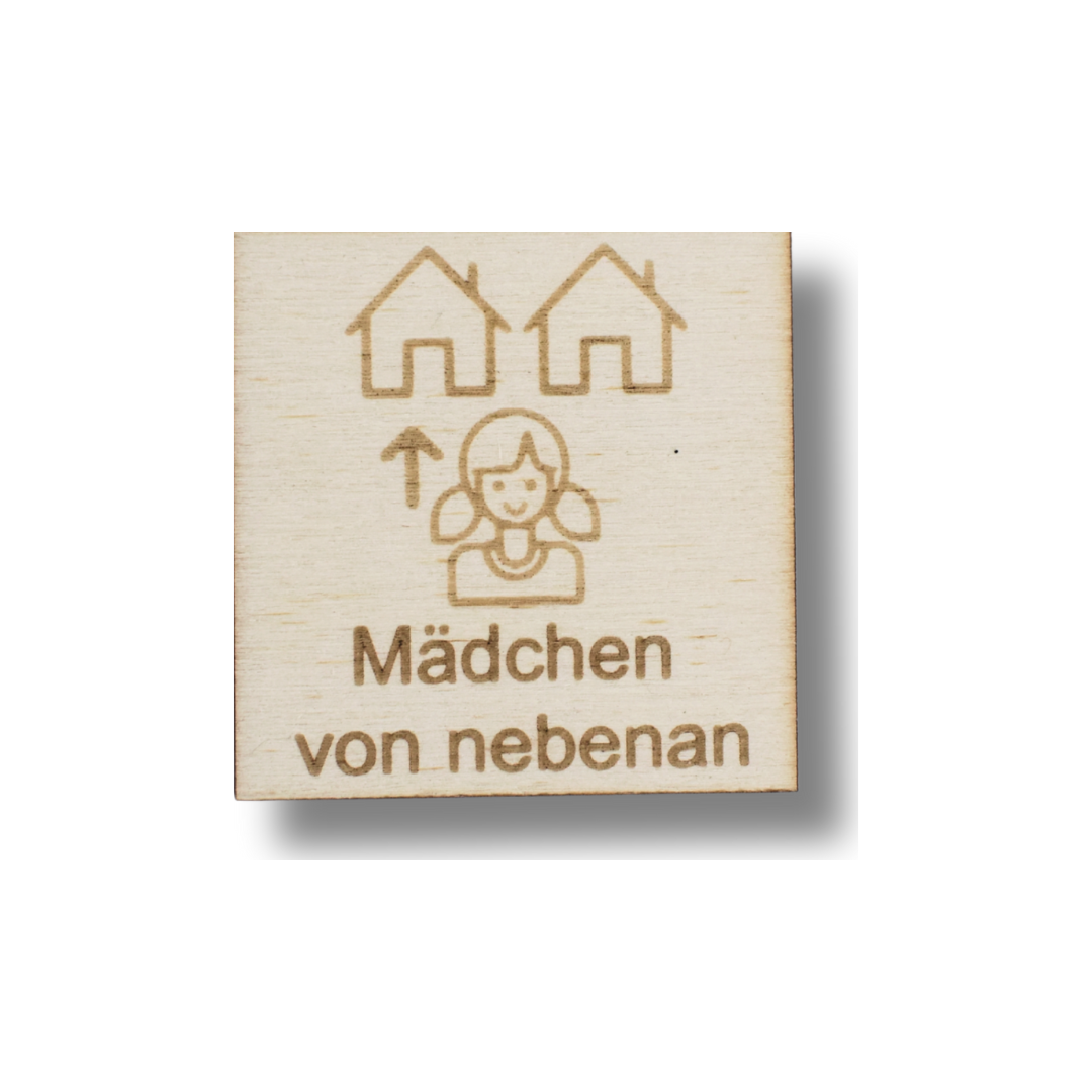 Piktogramm Mädchen von nebenan