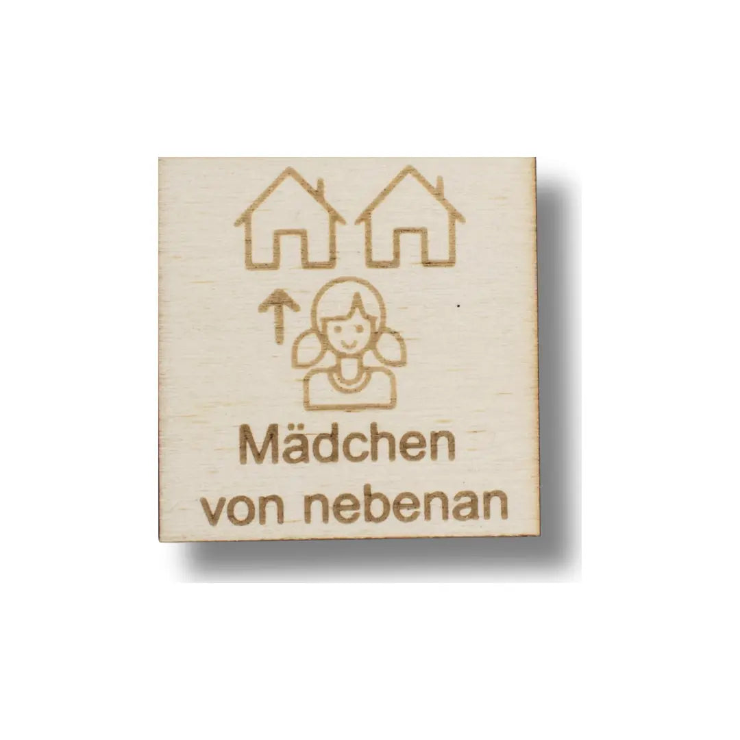 Piktogramm Mädchen von nebenan