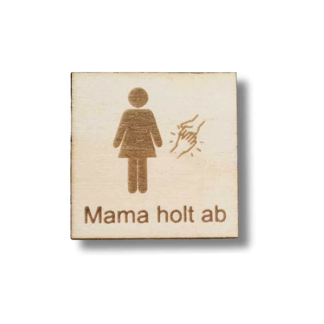 Piktogramm Mama holt ab – Sicherheit und Klarheit im Alltag