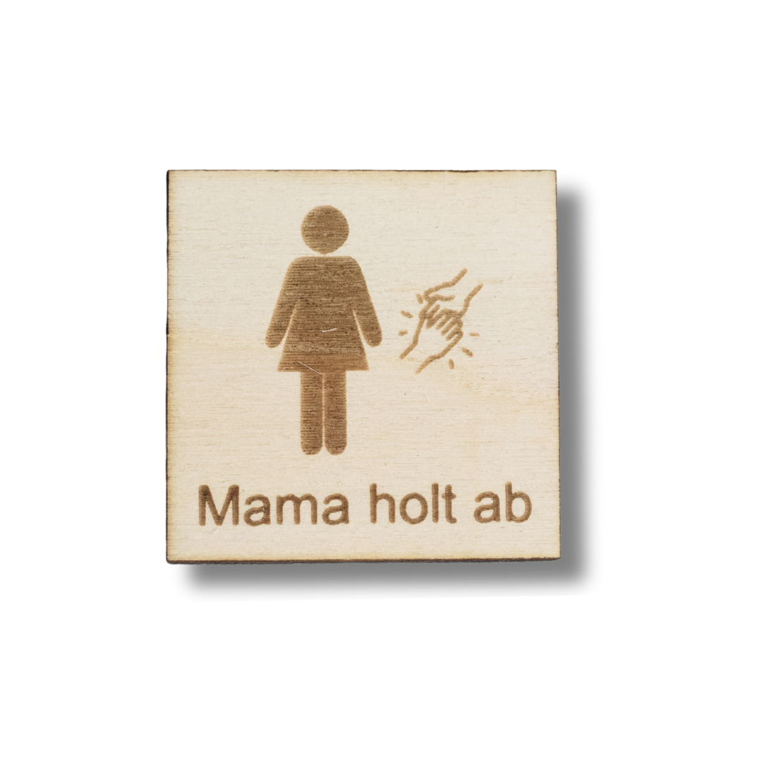 Piktogramm Mama holt ab