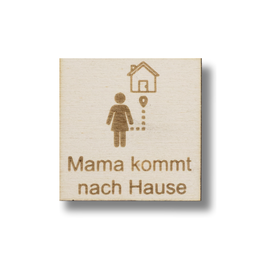 Piktogramm Mama kommt nach Hause
