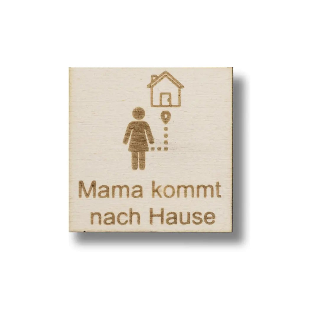 Piktogramm Mama kommt nach Hause