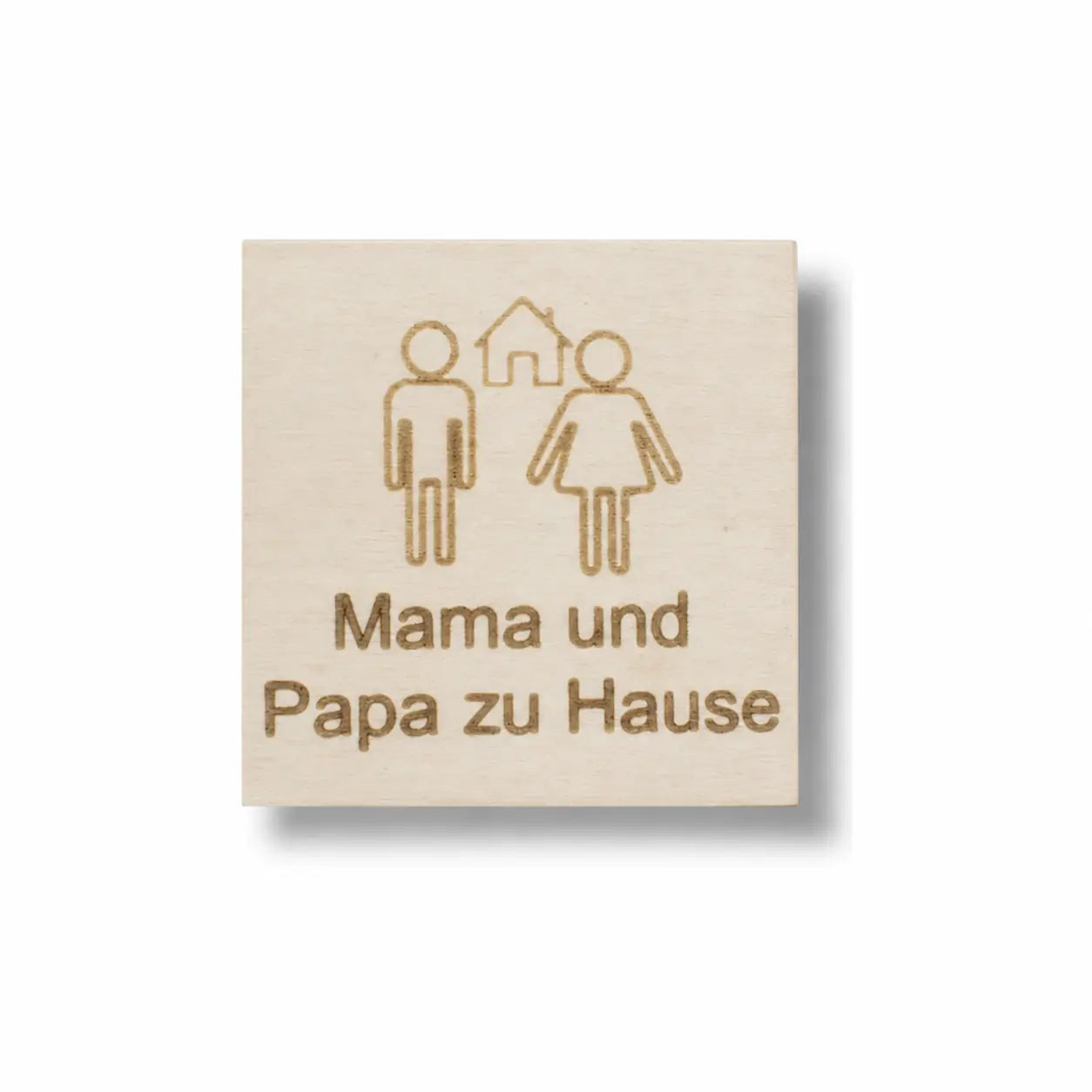 Piktogramm Mama und Papa zu Hause