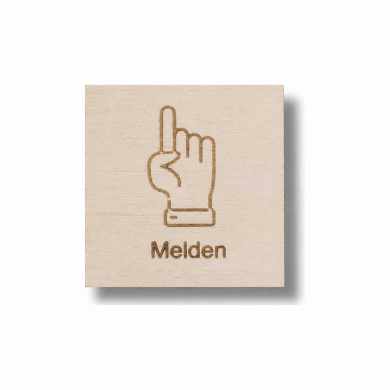 Piktogramm Melden