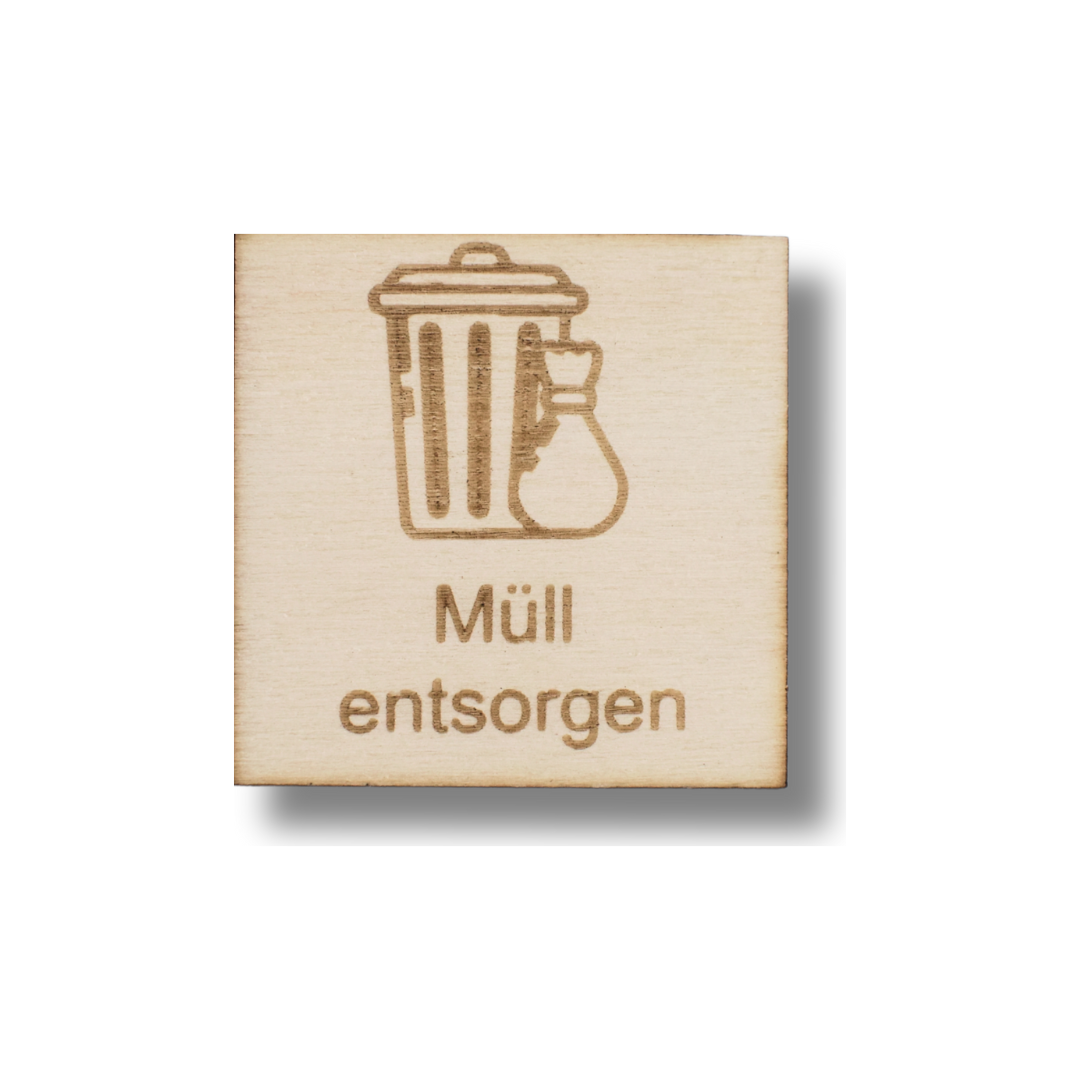 Piktogramm Müll entsorgen