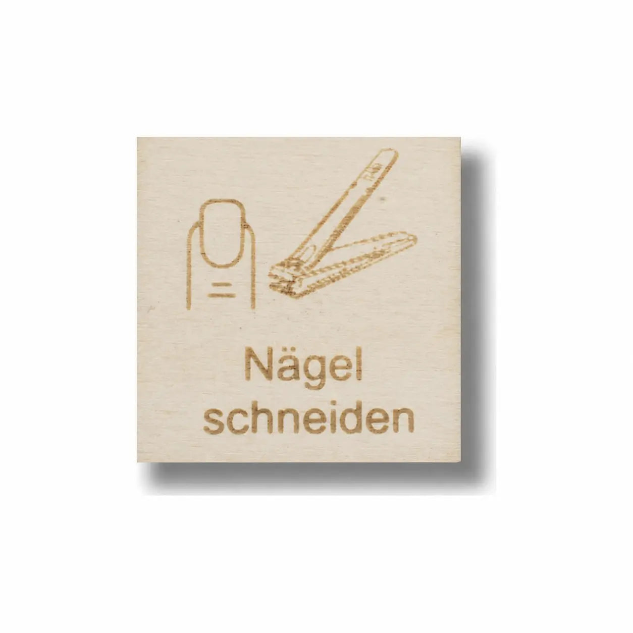 Piktogramm Nägel schneiden – Pflege-Routinen sichtbar machen