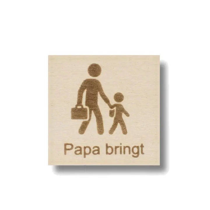 Piktogramm Papa bringt – Sicherheit und Klarheit im Alltag