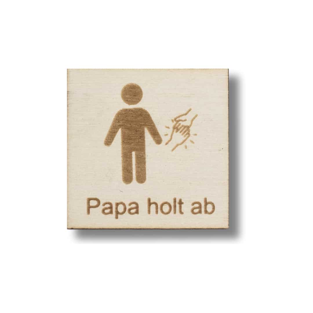 Piktogramm Papa holt ab – Sicherheit und Klarheit im Alltag