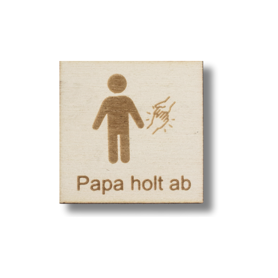 Piktogramm Papa holt ab