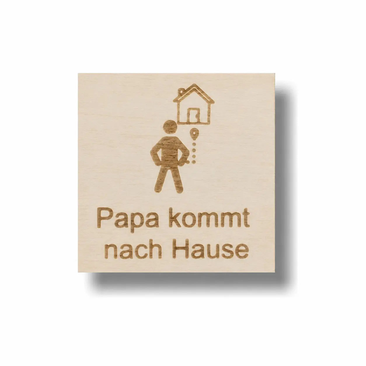 Piktogramm Papa kommt nach Hause