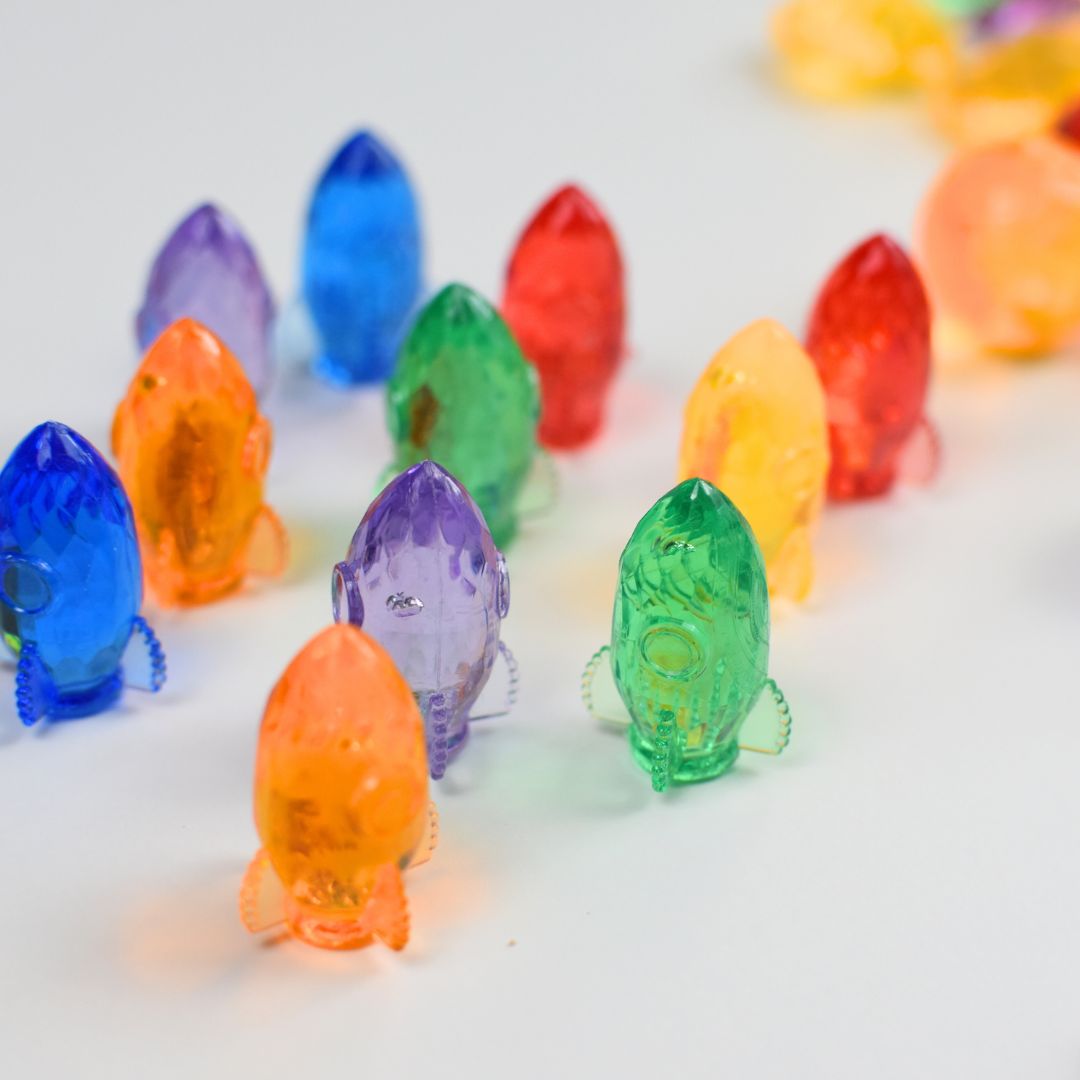 Bunte Weltall-figuren – Set mit 54 Stück