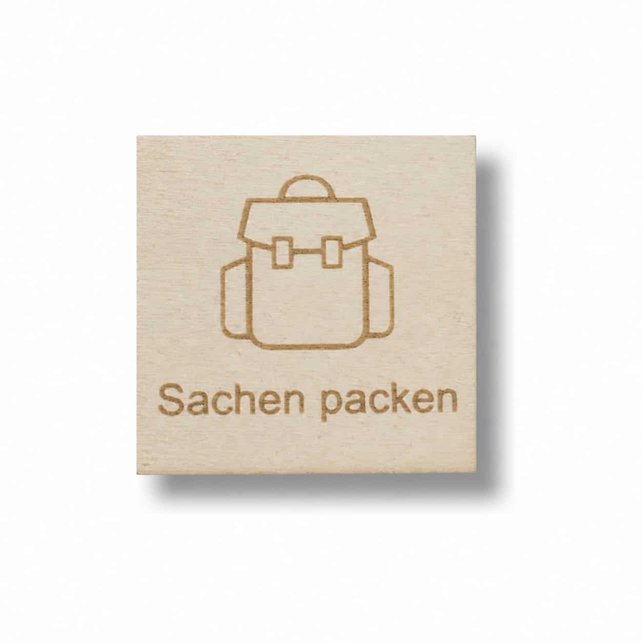 Piktogramm Sachen packen