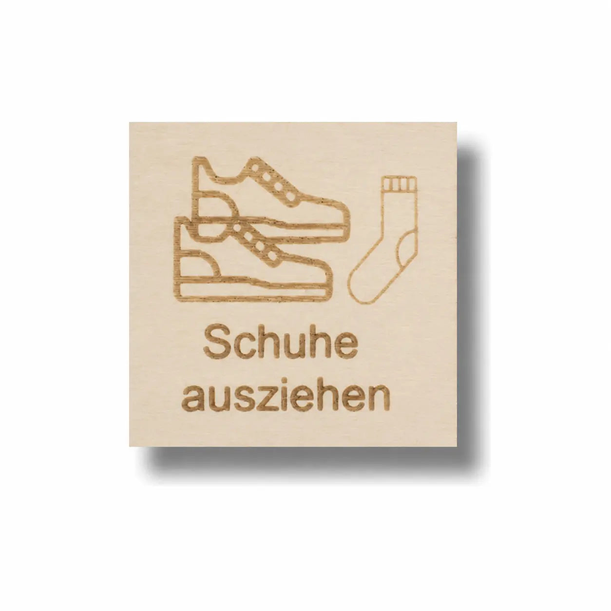 Piktogramm Schuhe anziehen