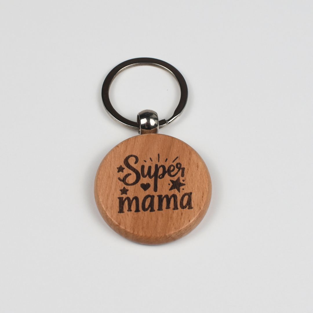 Personalisierter Schlüsselanhänger Super Mama