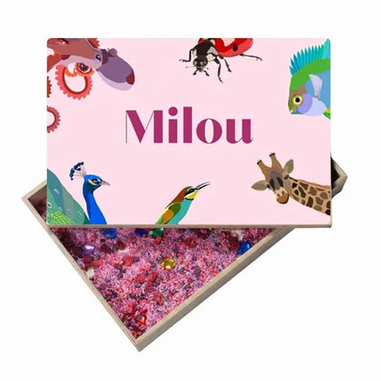 Personalisierte Full-Colour Holz-Spielwanne
