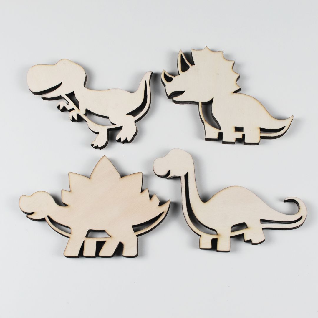 Holz-Dinosaurier-Figuren