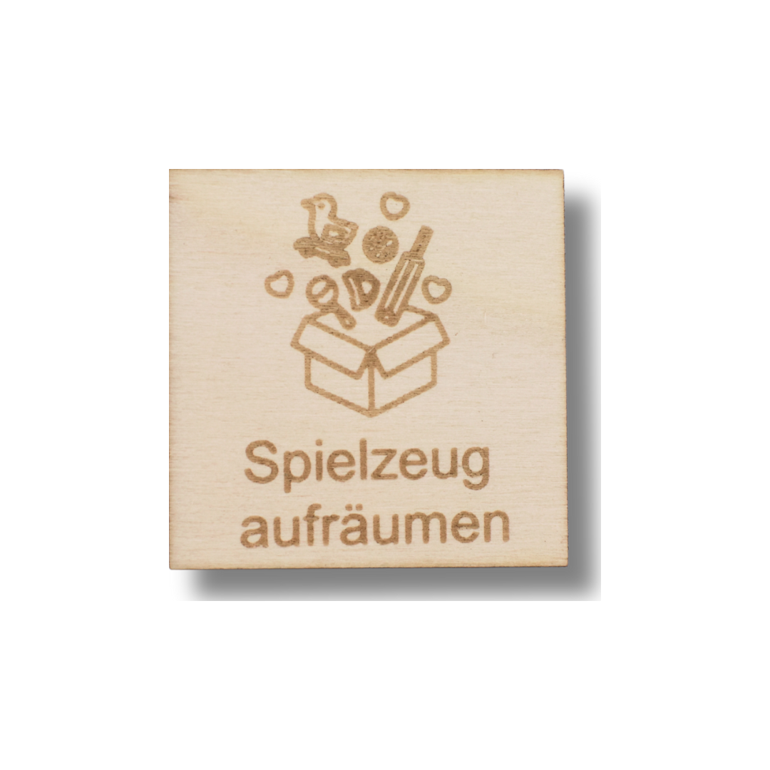 Piktogramm Spielzeug aufräumen