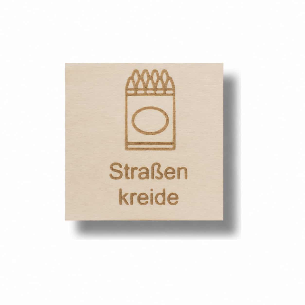 Piktogramm Straßenkreide