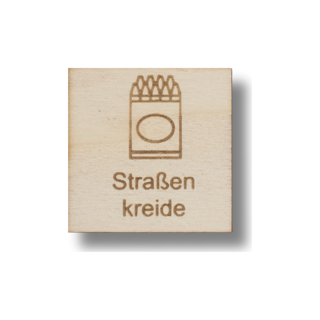 Piktogramm Straßenkreide